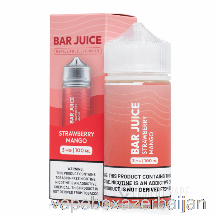 E-Juice Vape Strawberry Mango - Bar Juice - 100mL 6mg